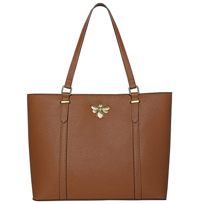 Accessorize London women's Tan Britney Bee Tote