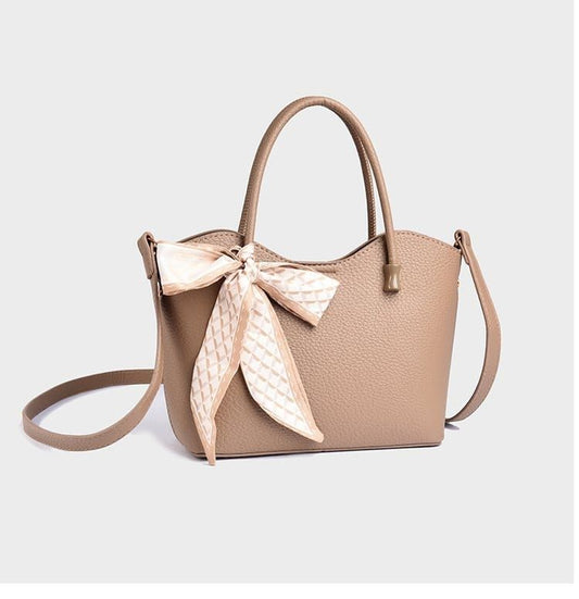 DIY Bag Satchel Purse Wallet Tote Sewing Making Kit PU Leather Material Pattern Accessory Handmade Shoulder Handbag Sew Knitting Stitching Craft Tool Set Birthday Holiday Day Gift Video w Sub (Coffee)